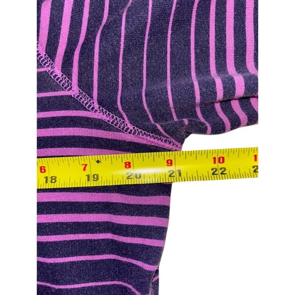 Made for Life Womens Sz Lg Pink/Purple Striped Cowl Neck Sweatshirt Loungewear - Picture 7 of 8